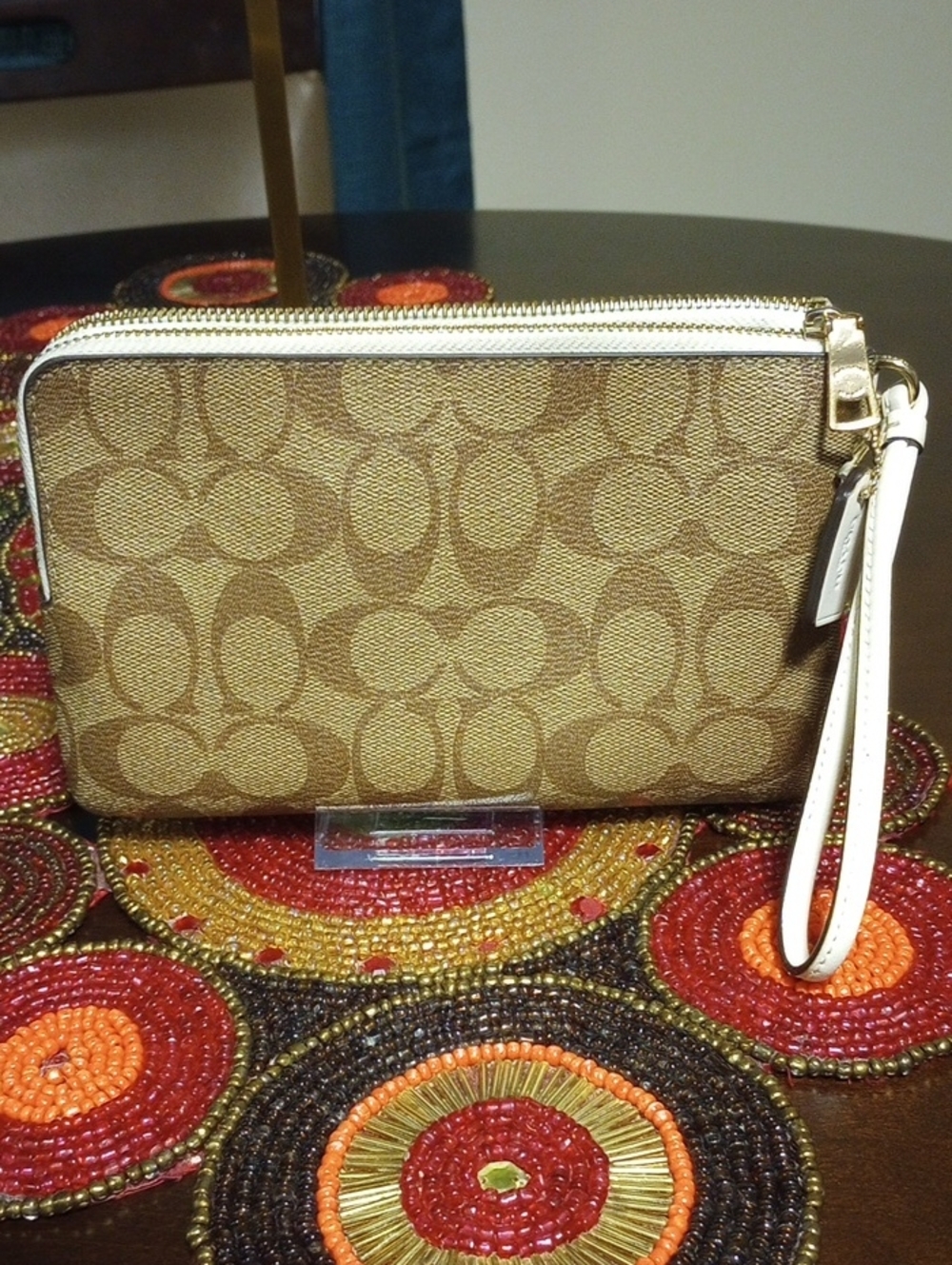 Coach Double Zipper Wristlet F16109 - Picture 7 of 16